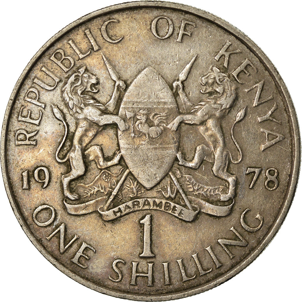 Coin, Kenya, Shilling, 1978, VF(20-25), Copper-nickel, KM:14
