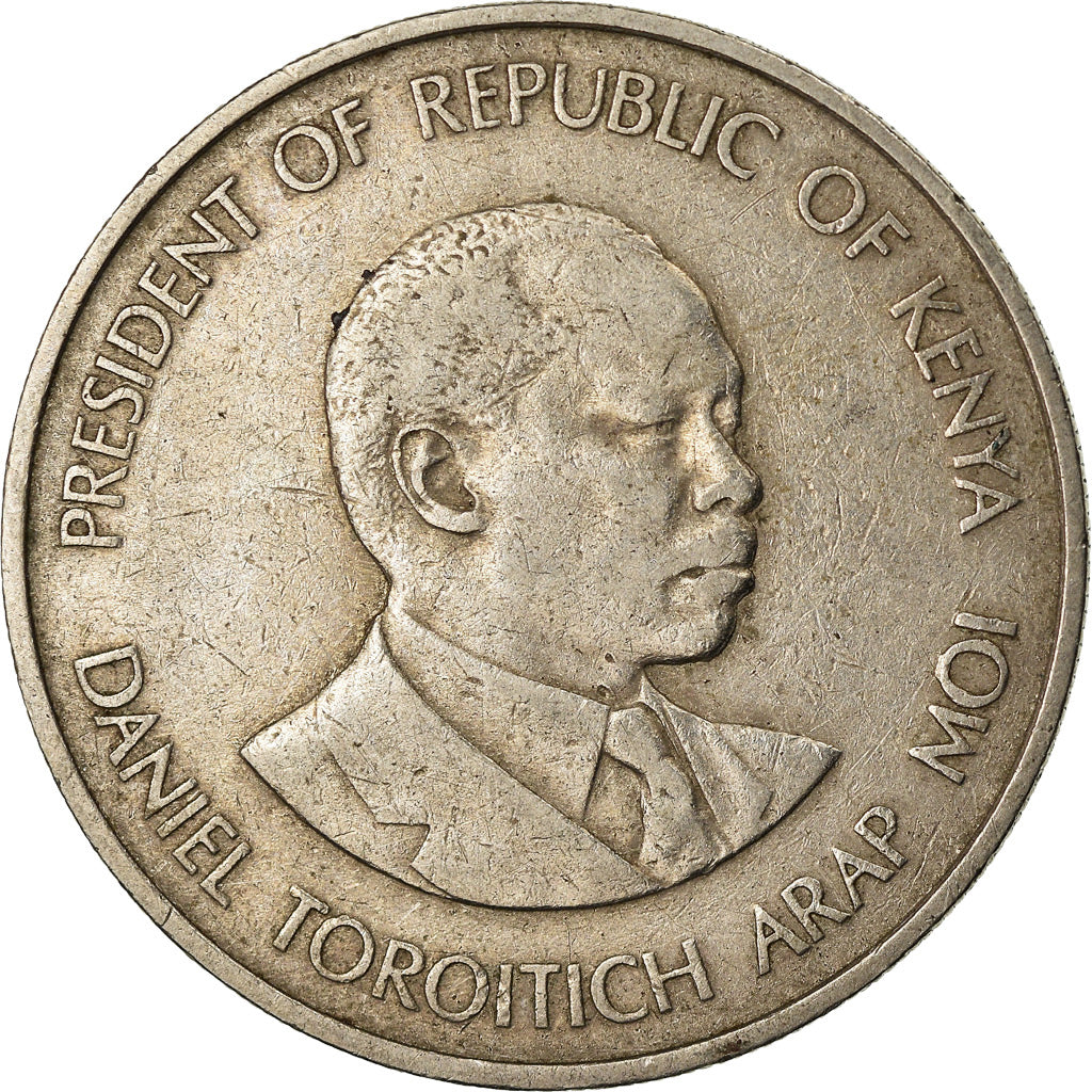 Coin, Kenya, Shilling, 1980, British Royal Mint, VF(30-35), Copper-nickel, KM:20