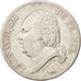 France, Louis XVIII,5 Francs,1824, Lille,VF(30-35),Silver,KM 711.13,Gadoury 614