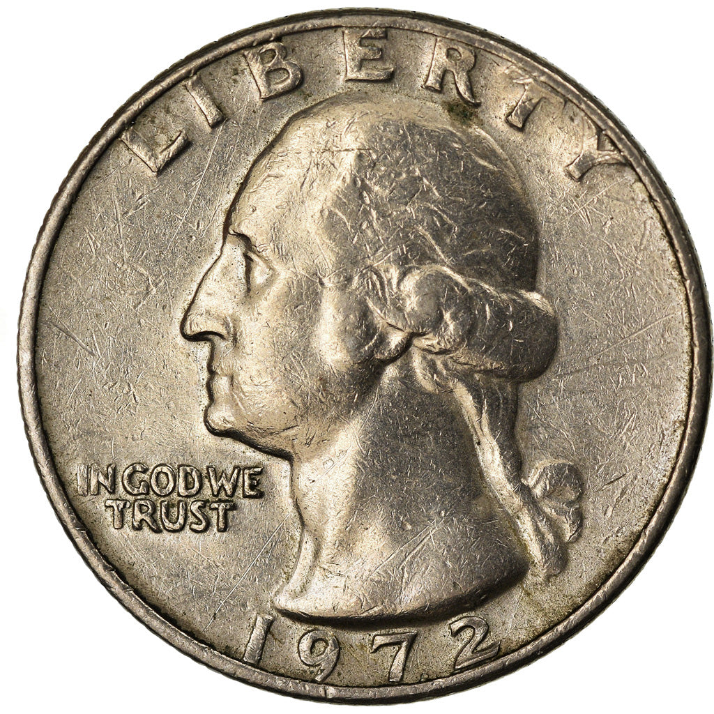 Coin, United States, Washington Quarter, Quarter, 1972, U.S. Mint, Philadelphia