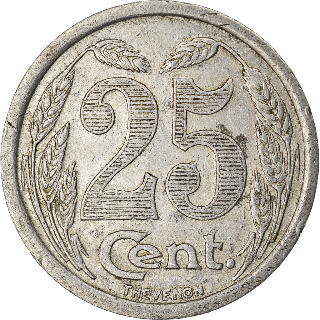 Coin, France, 25 Centimes, 1921, EF(40-45), Aluminium, Elie:10.3