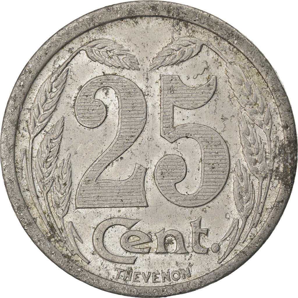 Münze, Frankreich, 25 Centimes, 1921, SS, Aluminium, Elie:10.3