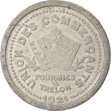 Moeda, França, 10 Centimes, 1921, EF(40-45), Alumínio, Elie:20.2