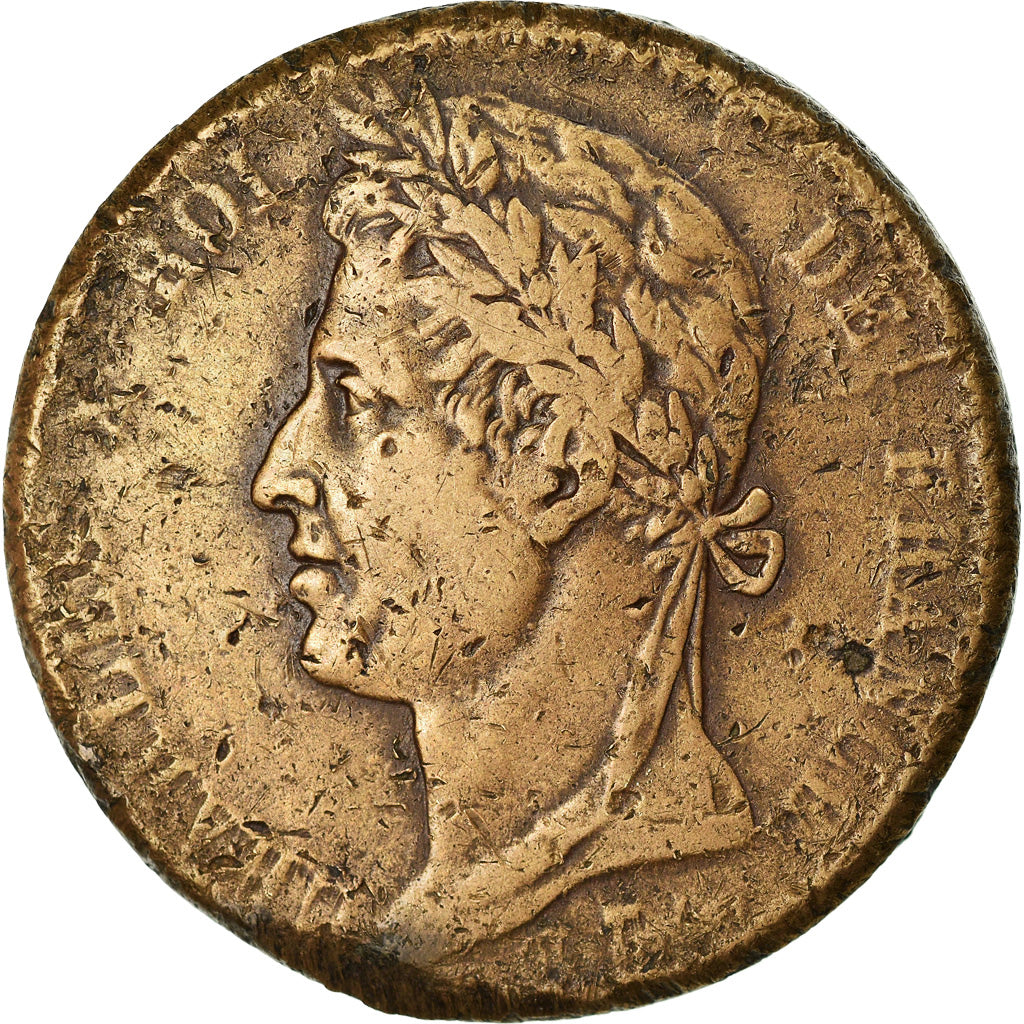 Coin, FRENCH COLONIES, Charles X, 10 Centimes, 1827, La Rochelle, VF(20-25)