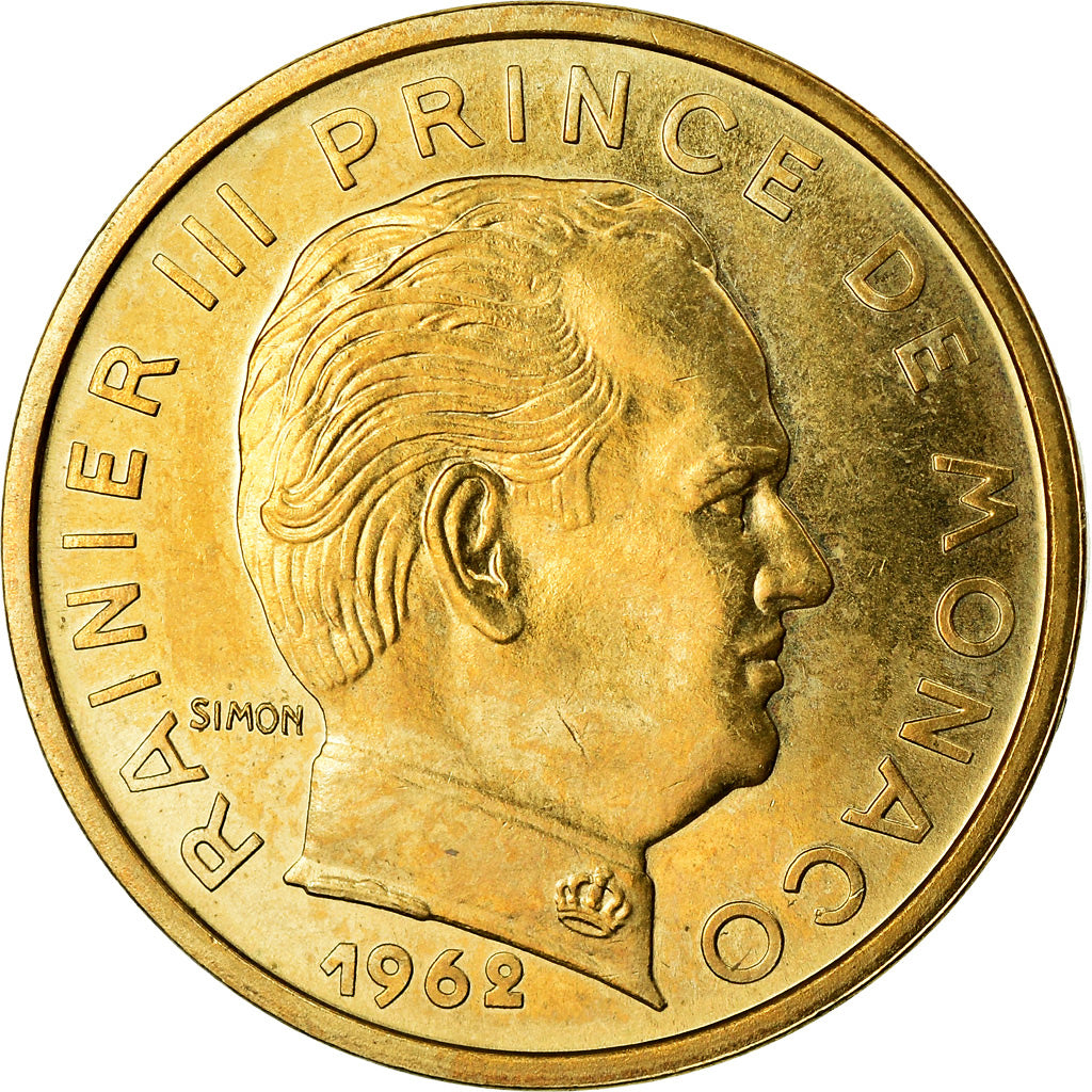 Coin, Monaco, Rainier III, 10 Centimes, 1962, Paris, ESSAI, MS(63)