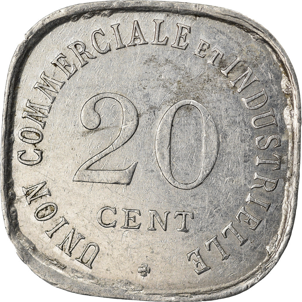 Moeda, França, 20 Centimes, 1917, EF(40-45), Alumínio, Elie:10.1