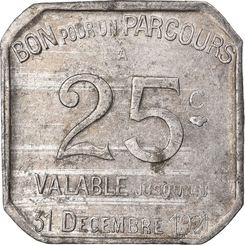 Coin, France, 25 Centimes, 1921, EF(40-45), Aluminium, Elie:T205.2