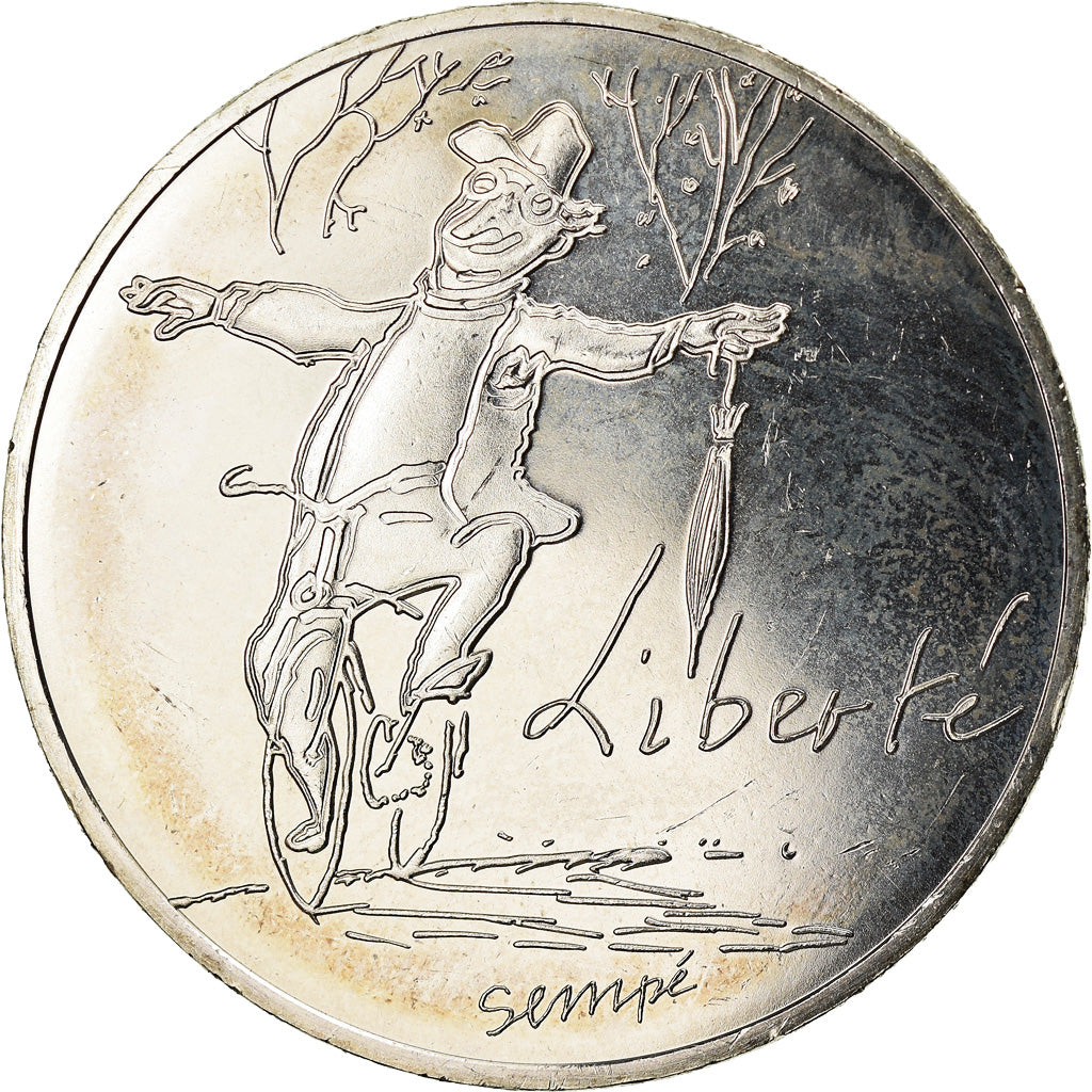France, 10 Euro, 2014, Liberté, AU(55-58), Silver, Gadoury:EU717
