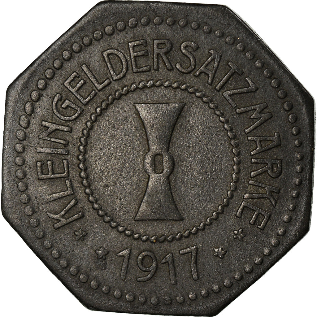 Moeda, Alemanha, Kleingeldersatzmarke, Mühlhausen, 10 Pfennig, 1917, AU(50-53)