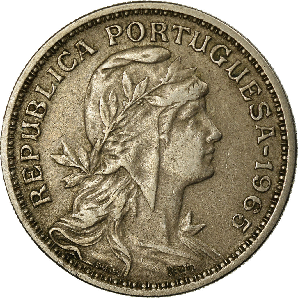Münze, Portugal, 50 Centavos, 1965, SS, Copper-nickel, KM:577