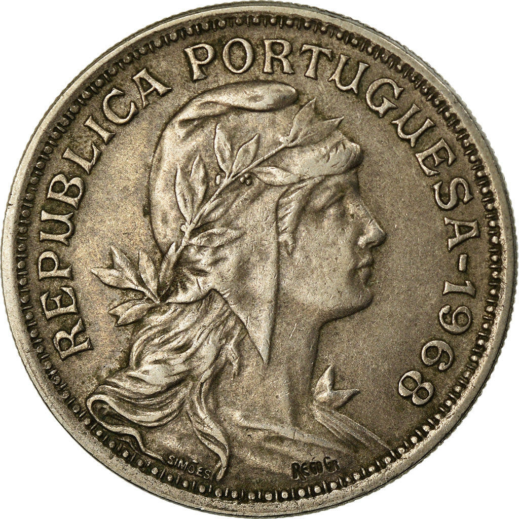 Münze, Portugal, 50 Centavos, 1968, SS+, Copper-nickel, KM:577