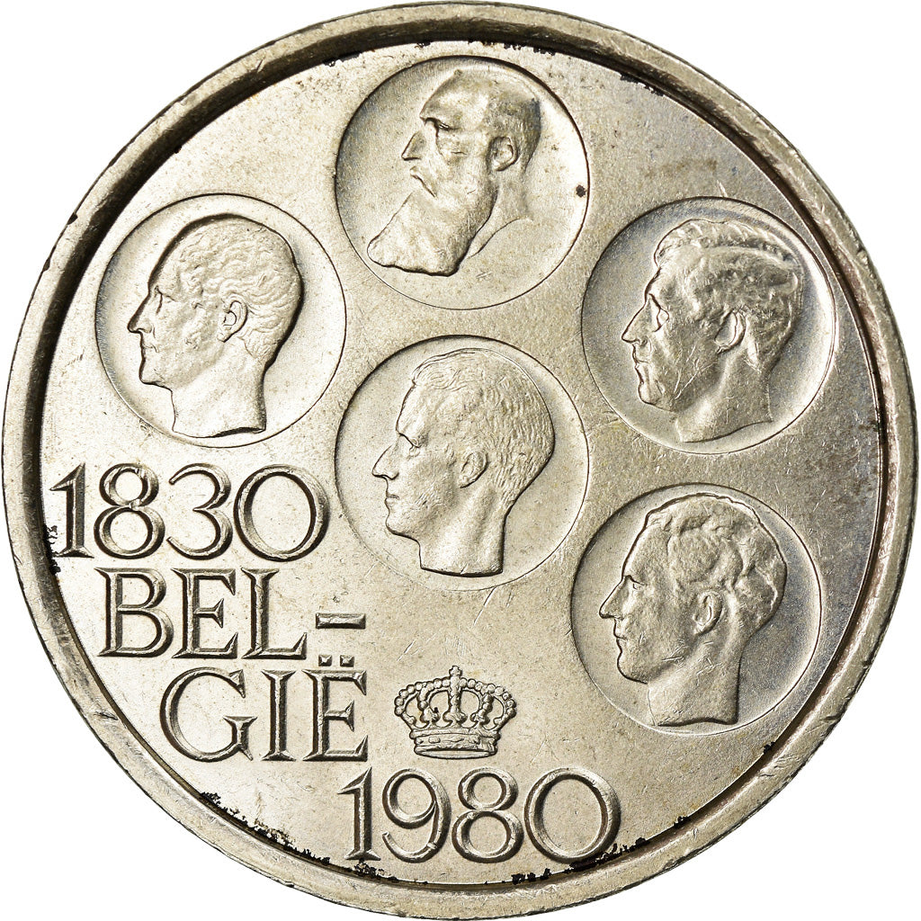 Coin, Belgium, 500 Francs, 500 Frank, 1980, Brussels, EF(40-45), Silver Clad