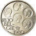 Coin, Belgium, 500 Francs, 500 Frank, 1980, Brussels, EF(40-45), Silver Clad