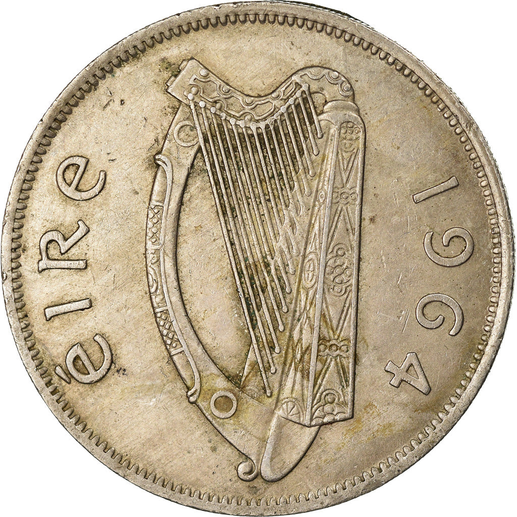 Coin, IRELAND REPUBLIC, 1/2 Crown, 1964, EF(40-45), Copper-nickel, KM:16a