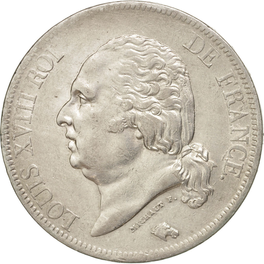 Monnaie, France, Louis XVIII, Louis XVIII, 5 Francs, 1821, Lille, TTB+, Argent