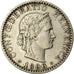 Coin, Switzerland, 20 Rappen, 1896, Bern, EF(40-45), Nickel, KM:29