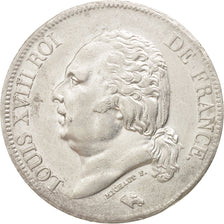 Munten, Frankrijk, Louis XVIII, Louis XVIII, 5 Francs, 1824, Lille, ZF, Zilver