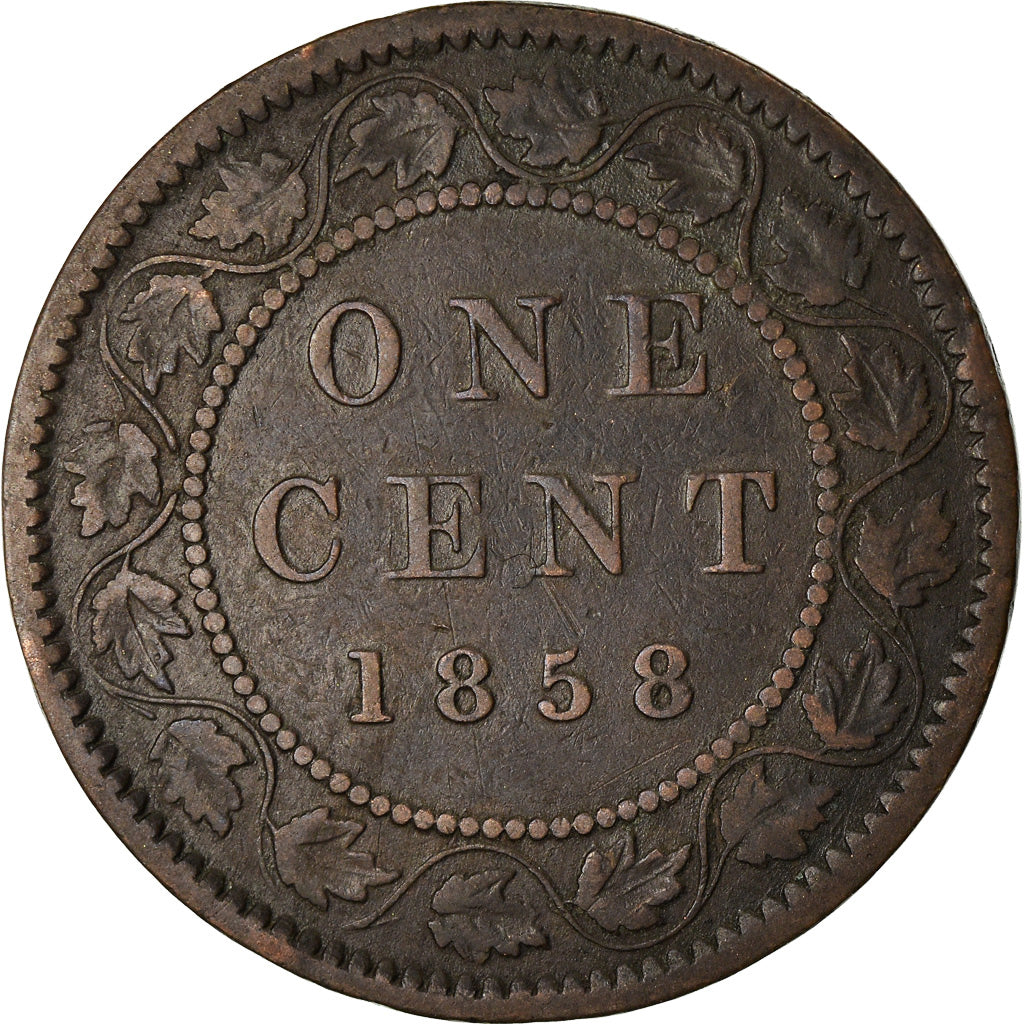 Coin, Canada, Victoria, Cent, 1858, Royal Canadian Mint, Ottawa, VF(20-25)