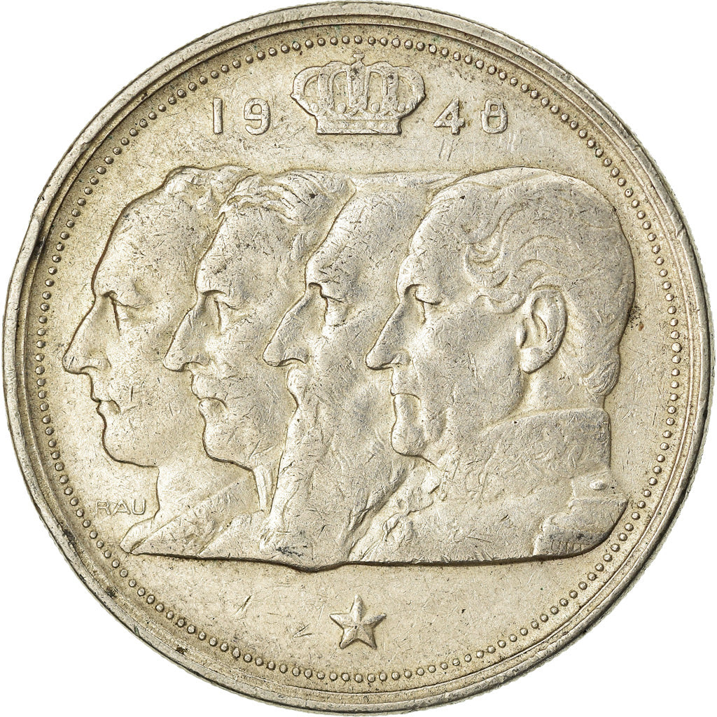 Coin, Belgium, 100 Francs, 100 Frank, 1948, VF(30-35), Silver, KM:138.1