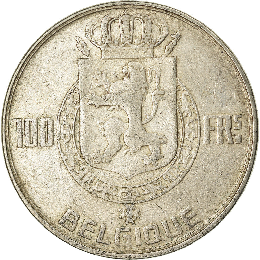 Coin, Belgium, 100 Francs, 100 Frank, 1948, VF(30-35), Silver, KM:138.1