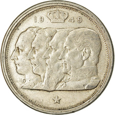 Coin, Belgium, 100 Francs, 100 Frank, 1949, EF(40-45), Silver, KM:139.1