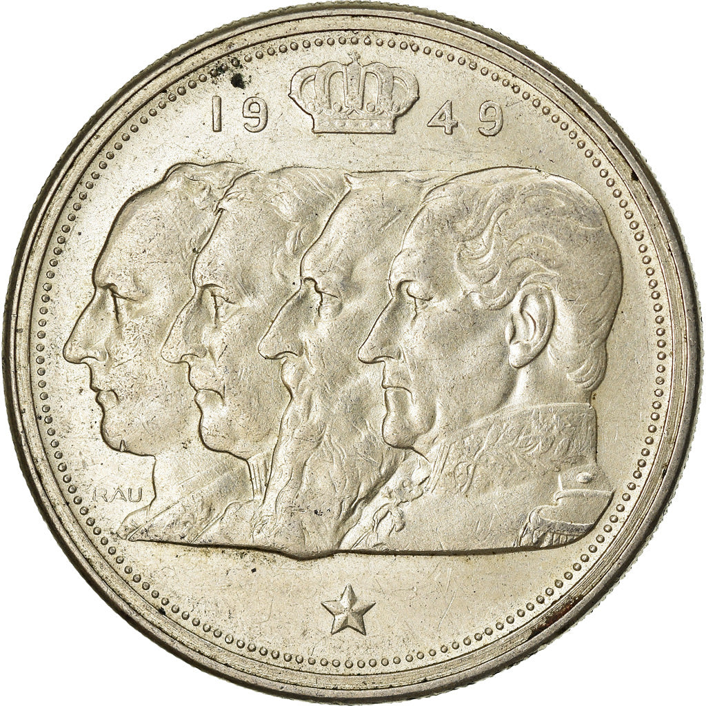 Coin, Belgium, 100 Francs, 100 Frank, 1949, EF(40-45), Silver, KM:139.1