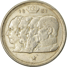 Coin, Belgium, 100 Francs, 100 Frank, 1951, EF(40-45), Silver, KM:139.1