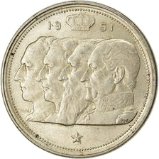 Monnaie, Belgique, 100 Francs, 100 Frank, 1951, TTB+, Argent, KM:139.1