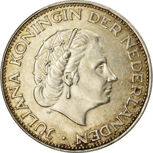Coin, Netherlands, Juliana, 2-1/2 Gulden, 1960, EF(40-45), Silver, KM:185