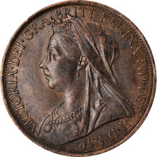 Coin, Great Britain, Victoria, Penny, 1900, AU(50-53), Bronze, KM:790
