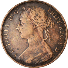 Coin, Great Britain, Victoria, Penny, 1886, EF(40-45), Bronze, KM:755