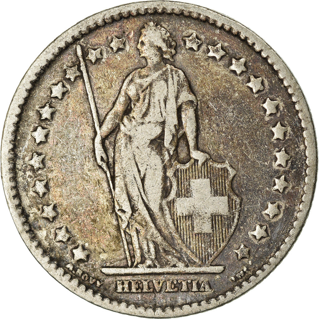 Coin, Switzerland, Franc, 1901, Bern, VF(30-35), Silver, KM:24