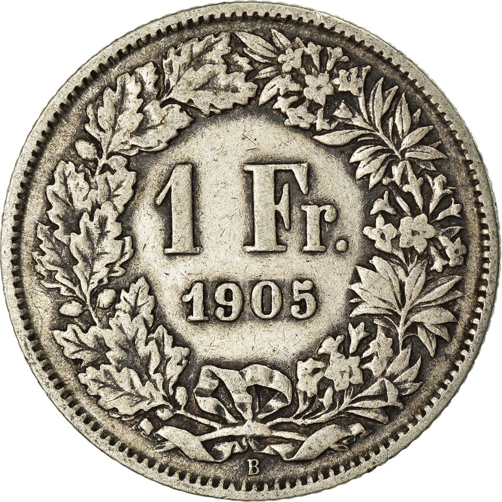 Coin, Switzerland, Franc, 1905, Bern, EF(40-45), Silver, KM:24