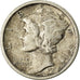 Monnaie, États-Unis, Mercury Dime, Dime, 1917, U.S. Mint, Philadelphie, TB+