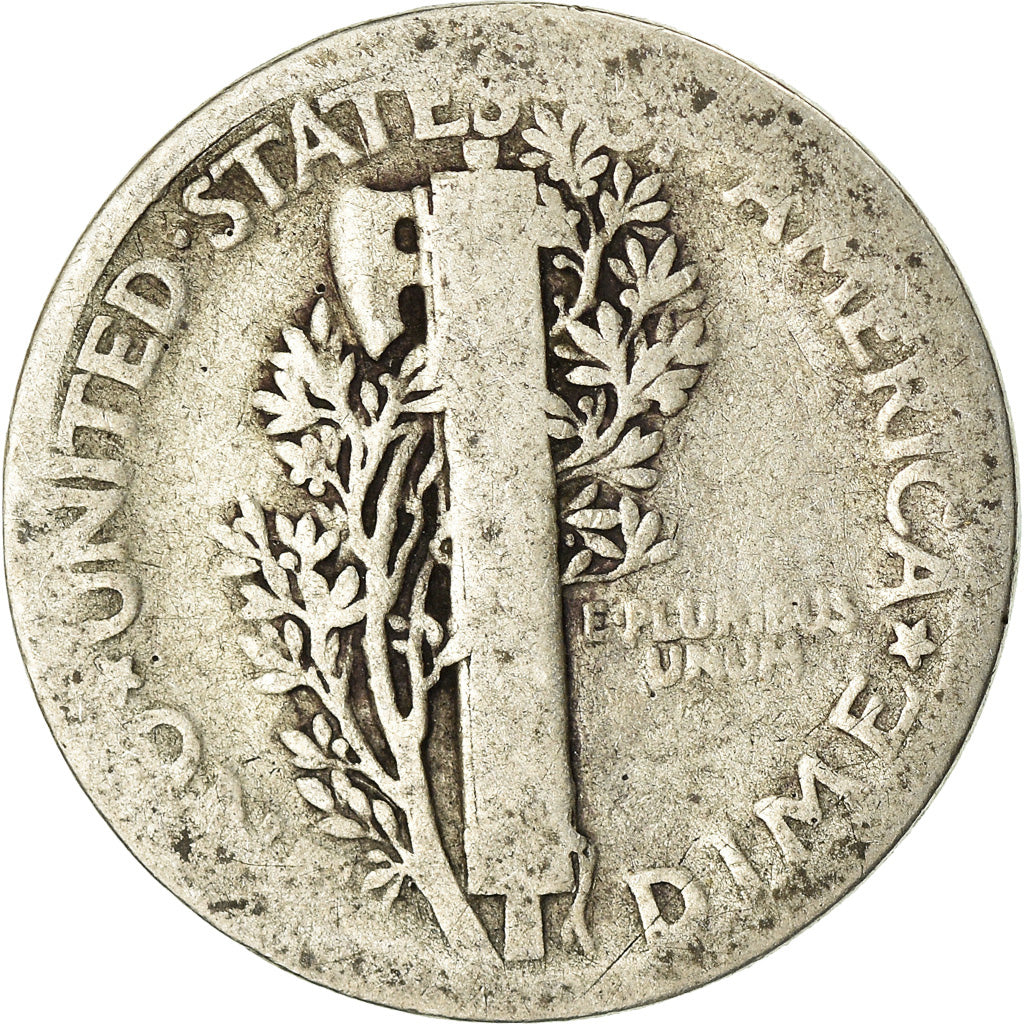 Moneta, Stati Uniti, Mercury Dime, Dime, 1919, U.S. Mint, Philadelphia, MB