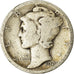Monnaie, États-Unis, Mercury Dime, Dime, 1920, U.S. Mint, Philadelphie, TB