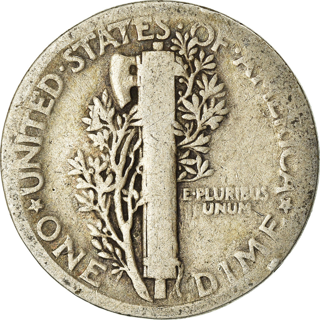 Monnaie, États-Unis, Mercury Dime, Dime, 1920, U.S. Mint, Philadelphie, TB
