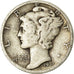 Moeda, Estados Unidos da América, Mercury Dime, Dime, 1937, U.S. Mint