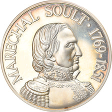 Francia, medalla, Napoléon Ier, Maréchal Soult, History, 1976, FDC, Plata