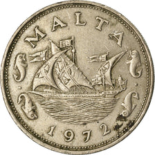 Coin, Malta, 10 Cents, 1972, British Royal Mint, EF(40-45), Copper-nickel, KM:11