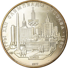 Coin, Russia, 5 Roubles, 1977, Saint-Petersburg, MS(63), Silver, KM:145