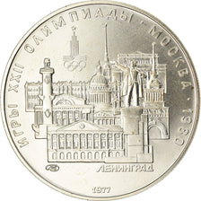Coin, Russia, 5 Roubles, 1977, Saint-Petersburg, MS(63), Silver, KM:146