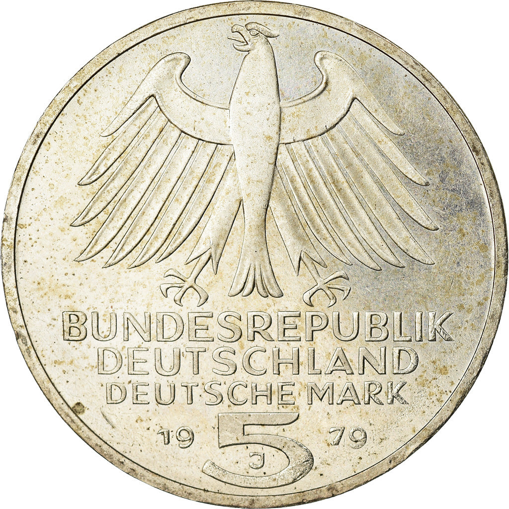 Coin, GERMANY - FEDERAL REPUBLIC, 5 Mark, 1979, Hamburg, Germany, Proof