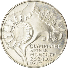 Coin, GERMANY - FEDERAL REPUBLIC, 10 Mark, 1972, Stuttgart, AU(55-58), Silver