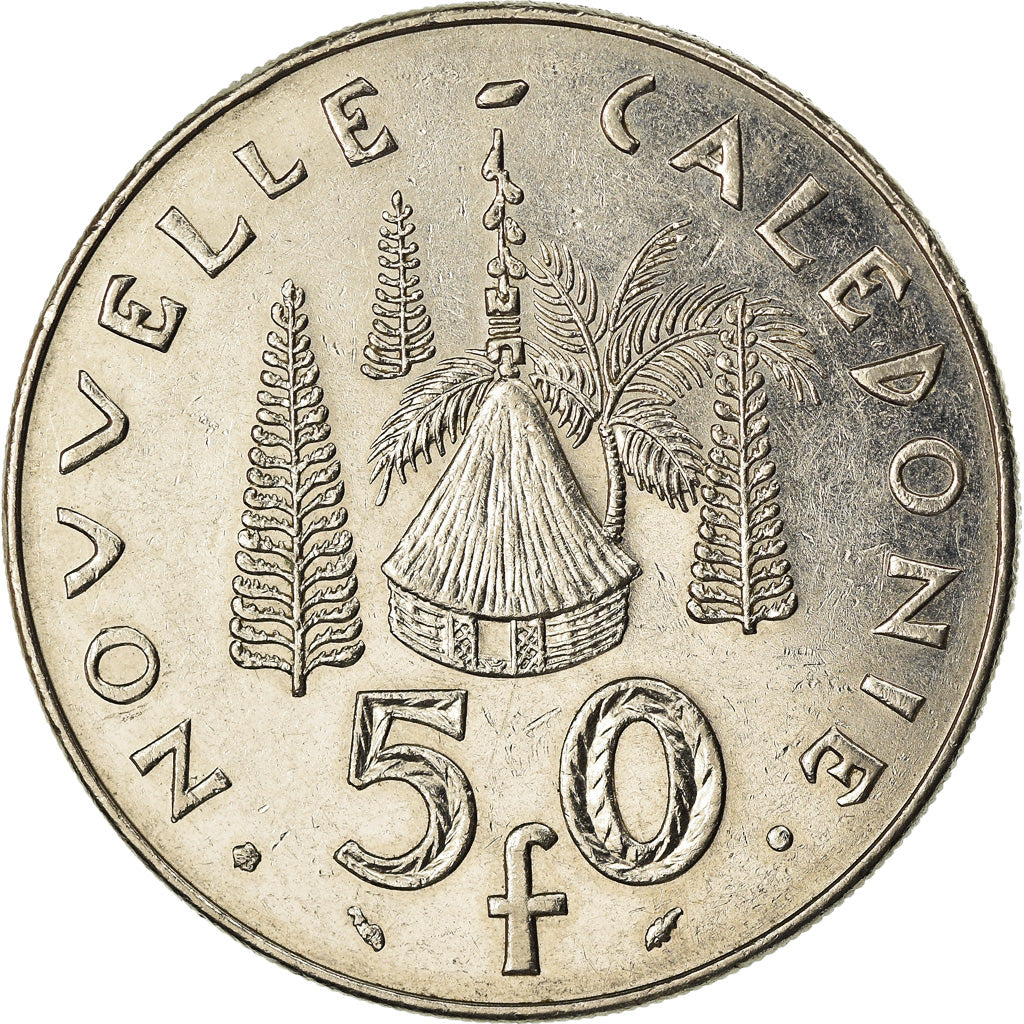 Coin, New Caledonia, 50 Francs, 1983, Paris, EF(40-45), Nickel, KM:13