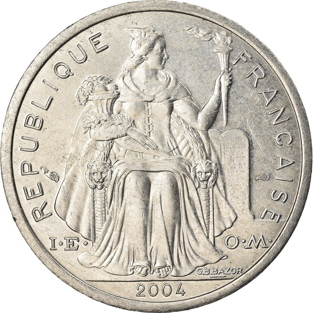 Coin, French Polynesia, Franc, 2004, Paris, AU(50-53), Aluminum, KM:11