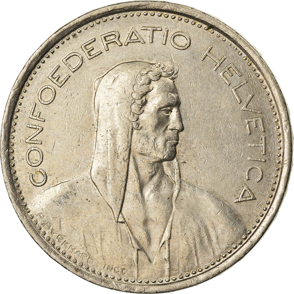 Moneta, Svizzera, 5 Francs, 1968, Bern, BB, Rame-nichel, KM:40a.1