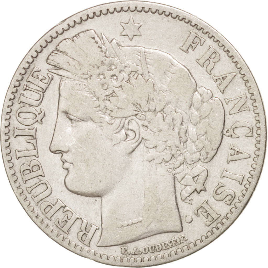 Coin, France, Cérès, 2 Francs, 1870, Paris, EF(40-45), Silver, KM:817.1