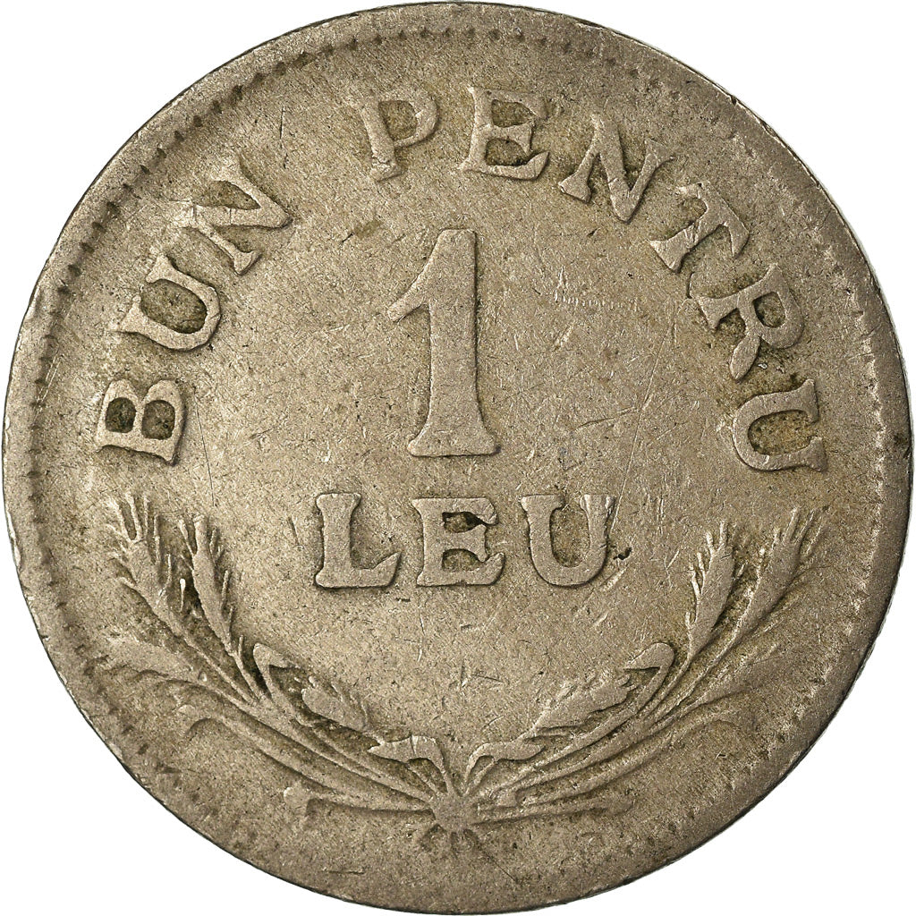 Monnaie, Roumanie, Ferdinand I, Leu, 1924, TB, Copper-nickel, KM:46