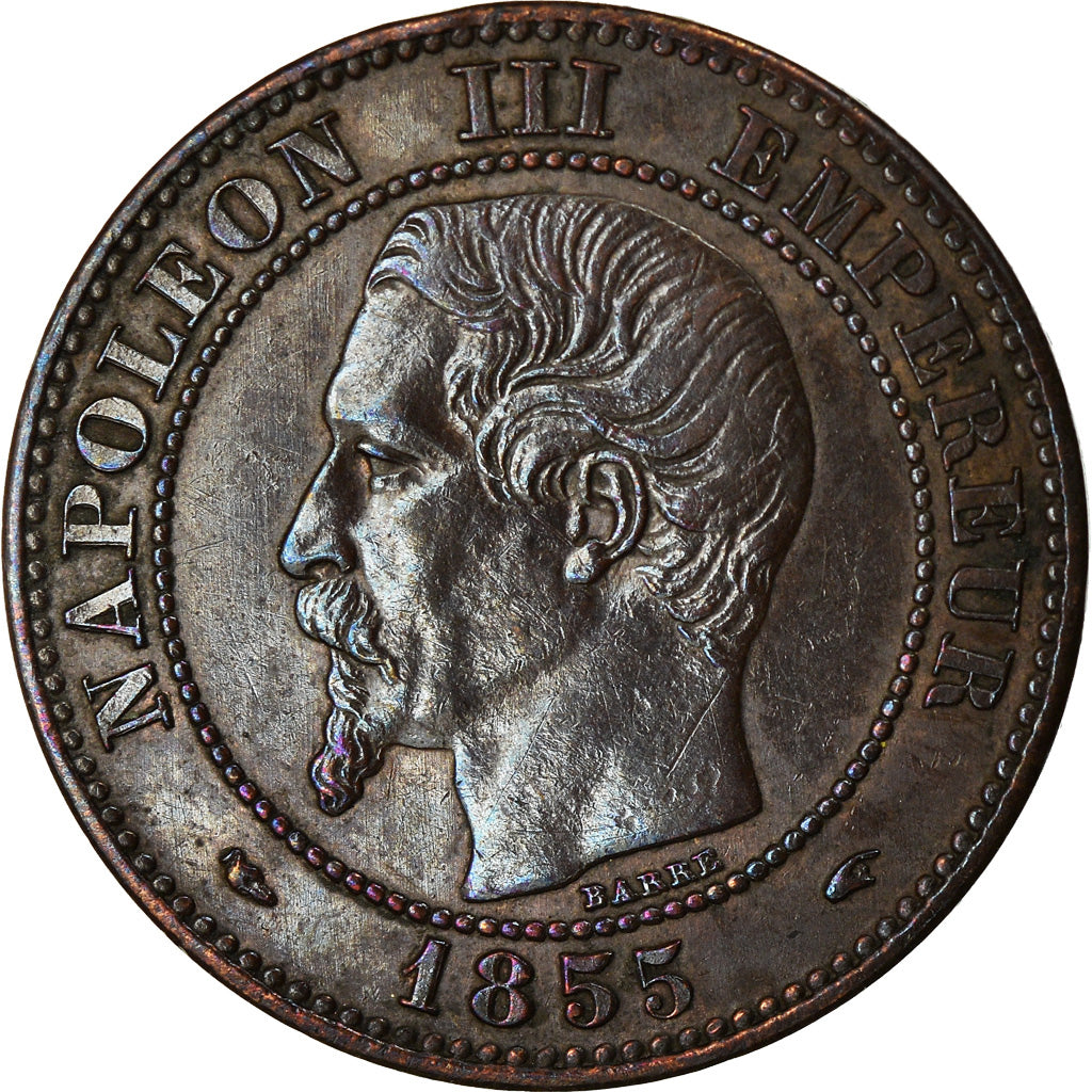 Coin, France, Napoleon III, Napoléon III, 2 Centimes, 1855, Paris, EF(40-45)